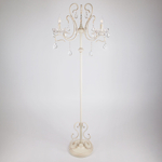 Торшер с хрусталем белый 12205/3F белый