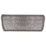 Насадки МОП для швабры липучка, КОМПЛЕКТ 2 шт., микрофибра, объемный ворс+кант, 41х14 см, LAIMA, 609144