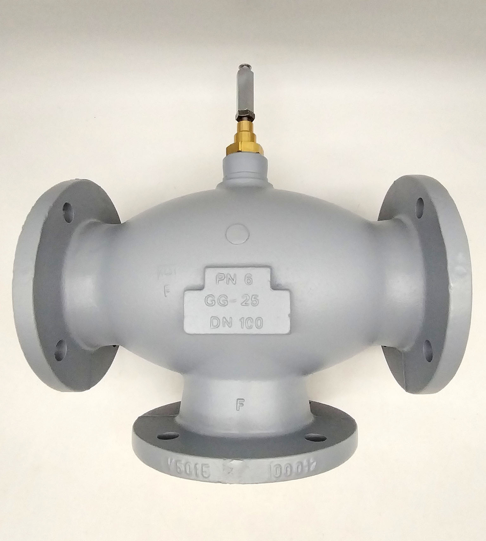Клапан трёхходовой Honeywell Ду100 DN100 V5015A1151 Kvs-140 PN6