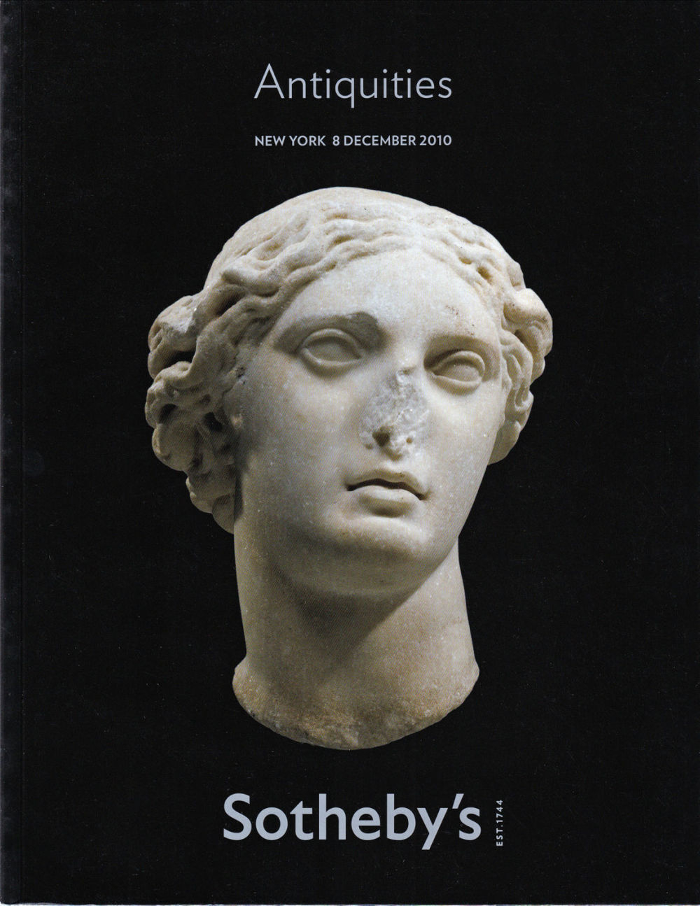 Каталог аукциона Sotheby's, Нью-Йорк, Древности от 8 декабря 2010 года
