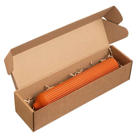 Свеча декоративная оранжевого цвета Edge 25,5 см