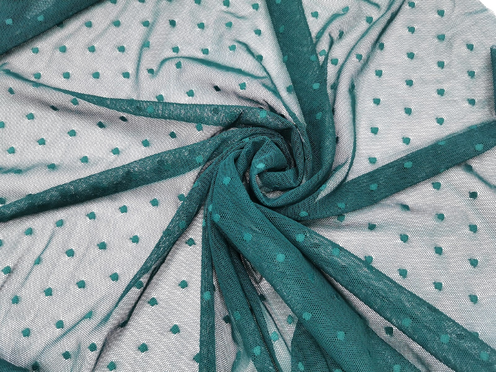 Эластичная сетка, мушки 3 мм, темно-зеленая