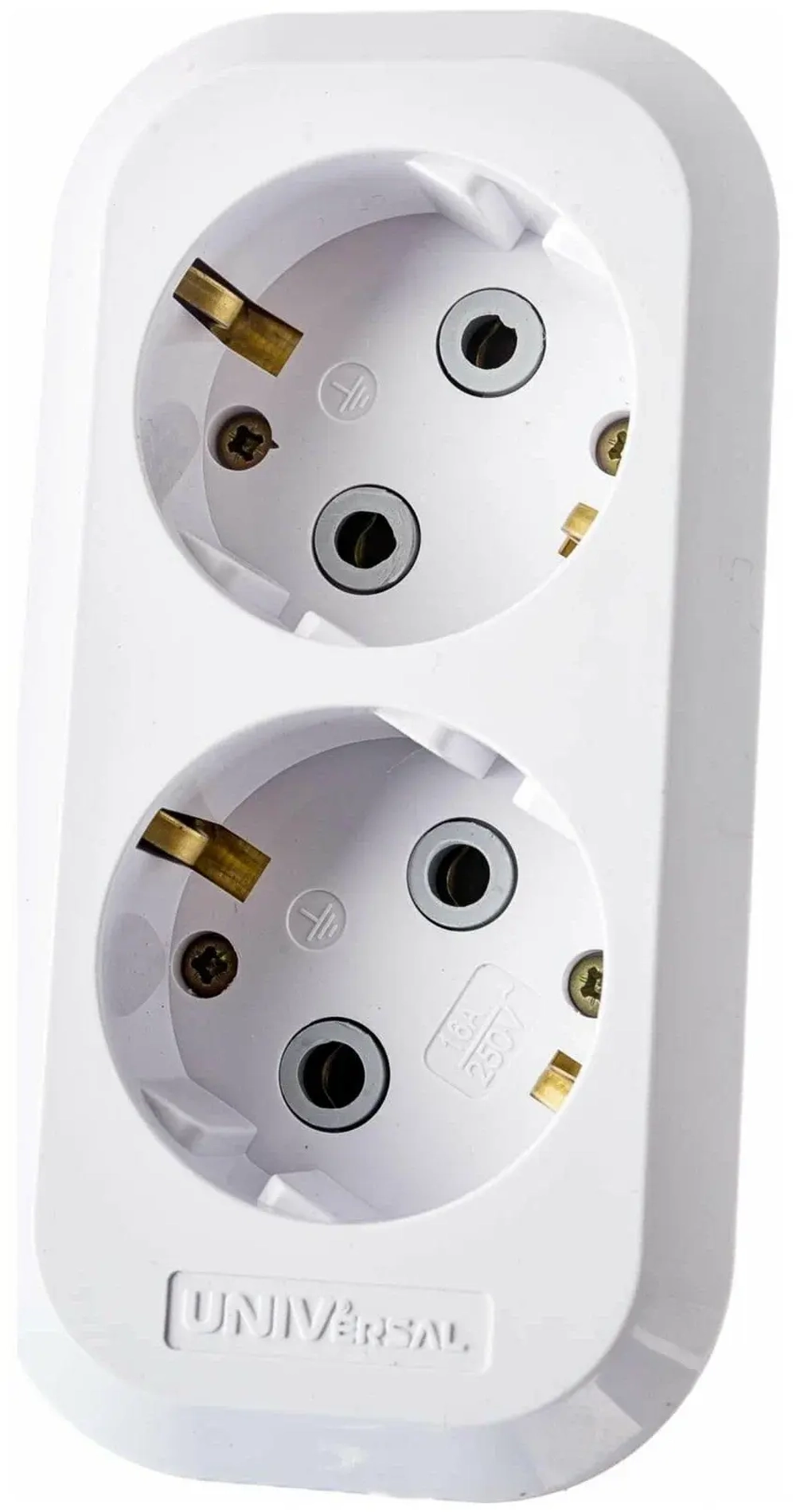 Удлинитель 2-розетки 2-метра  ПВС 2*1мм 16А UNIVersal