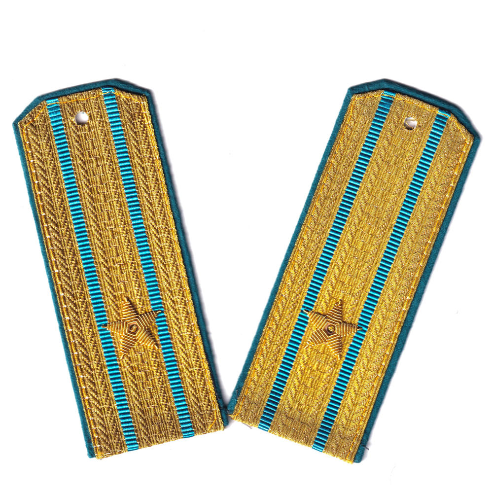 Погоны Парадные ВВС/ВДВ Майор Трапеция (Звезды Канитель) | ATRIBUTICASTORE.RU