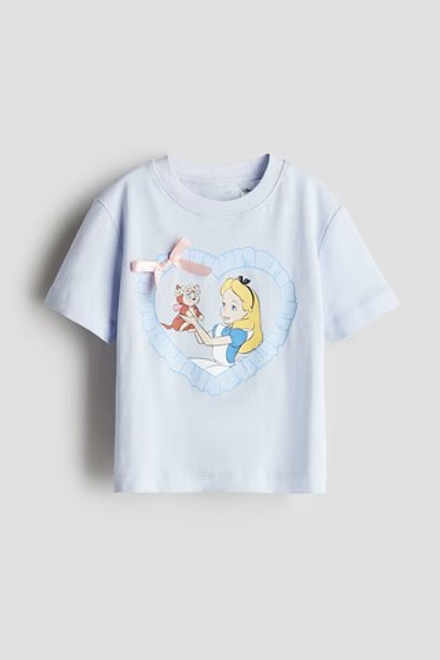 H&M Футболка c контрастными принтом, синий