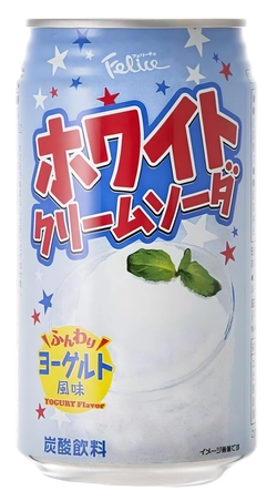 Газированный напиток крем-сода со вкусом йогурта Tominaga Felice White Cream Soda