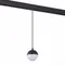 ST358.433.07 Магнитный трековый светильник подвесной Черный LED 1*7W 3000K 520Lm Ra>80 120° IP20 D90 СКАЙЛАЙН 48V
