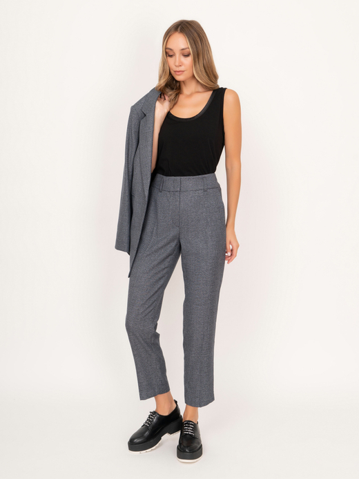 Укороченные костюмные брюки