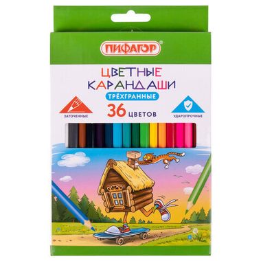 Карандаши цветные ПИФАГОР 