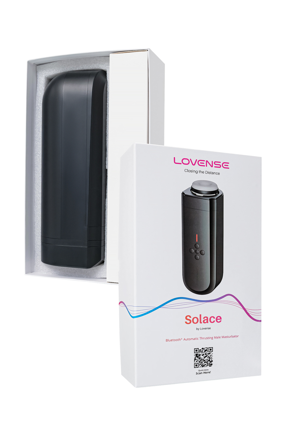 Мастурбатор нереалистичный LOVENSE Solace, TPE, черный, 29,4 см