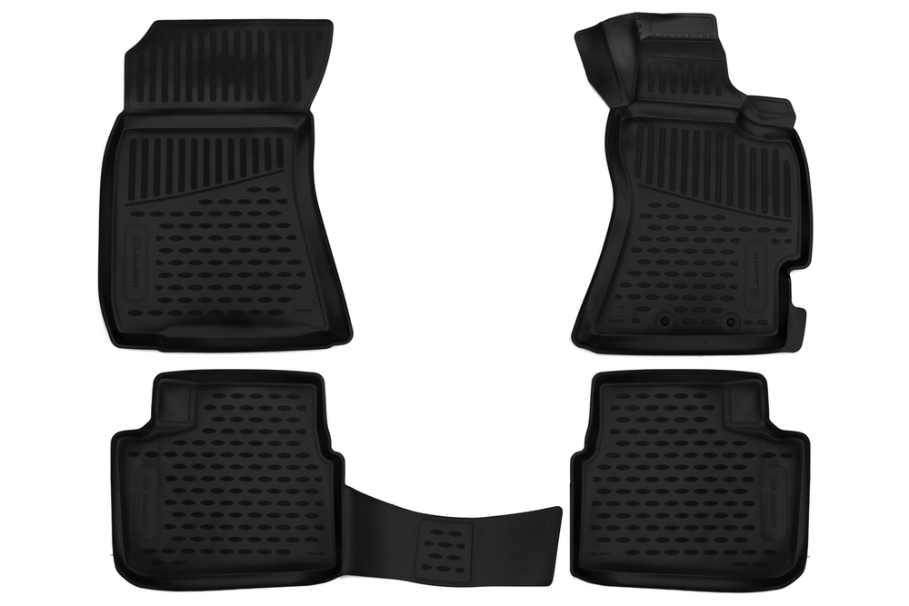 Коврики в салон для SUBARU Forester 3 (SH) AK, MK, 4WD, 2007-2012, правый руль, 4 шт. (полиуретан) ELEMENT3D4620210