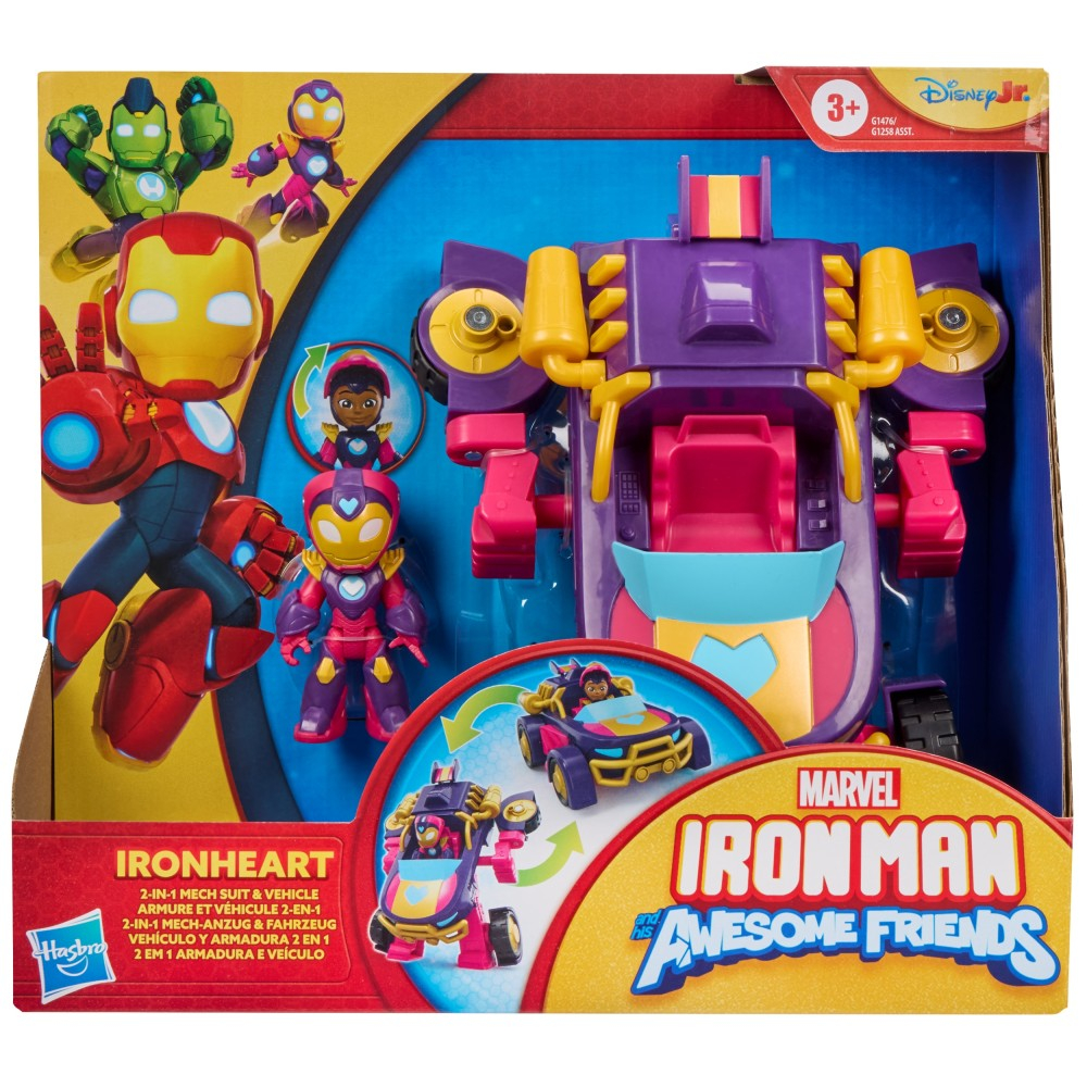 Hasbro Iron Man i super ekipa - Мех 2в1 IRON HEART + фигурка G1476