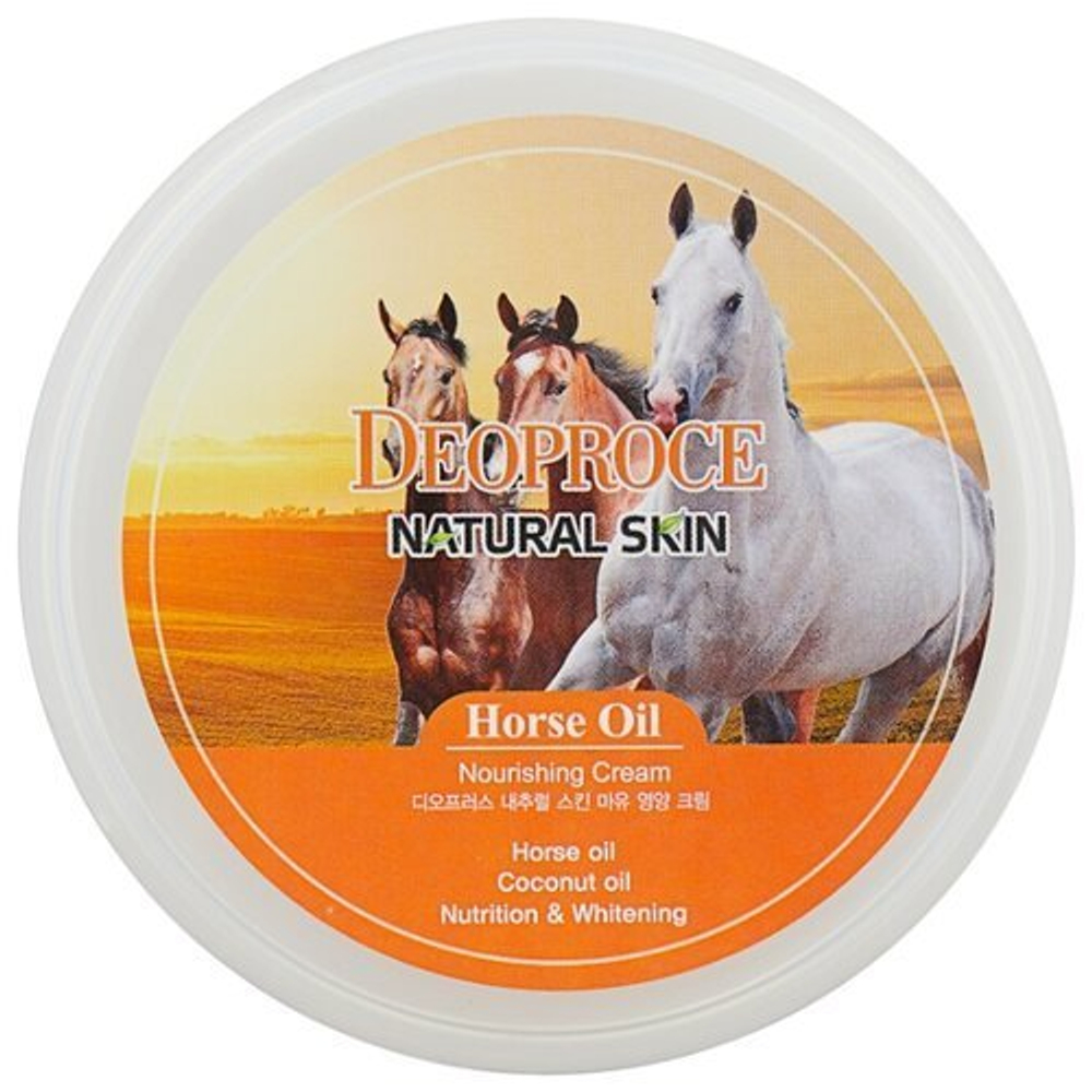 Deoproce Natural Skin Horse Oil Nourishing Cream крем для лица и тела на основе лошадиного жира