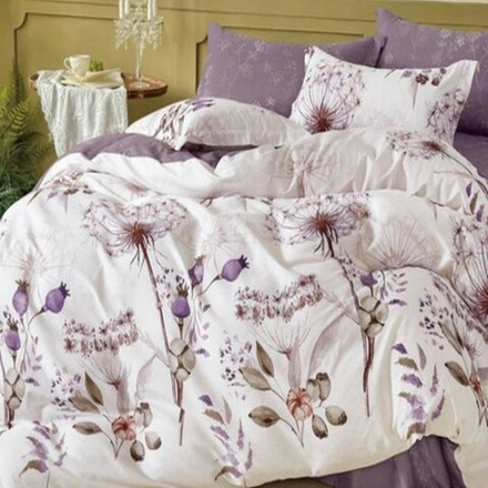 Комплект постельного белья "О. BOTANICA", сатин, 100% хлопок. Пододеяльник и наволочки на молнии!!!