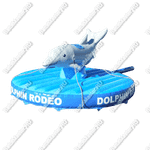 Надувной аттракцион Родео, дельфин+батут, "Дельфин 2", 5*5*2,5 м