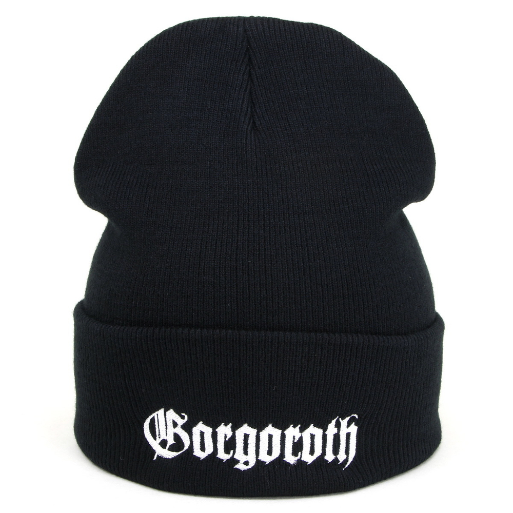 Шапка зимняя с вышивкой группы Gorgoroth