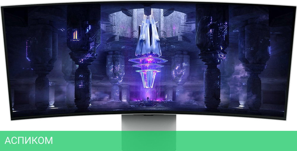 Монитор Samsung Odyssey G8 S34BG850SI серебристый (LS34BG850SIXCI)