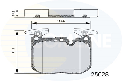 COMLINE - CBP06110-CML - Brake Pad Set, disc brake