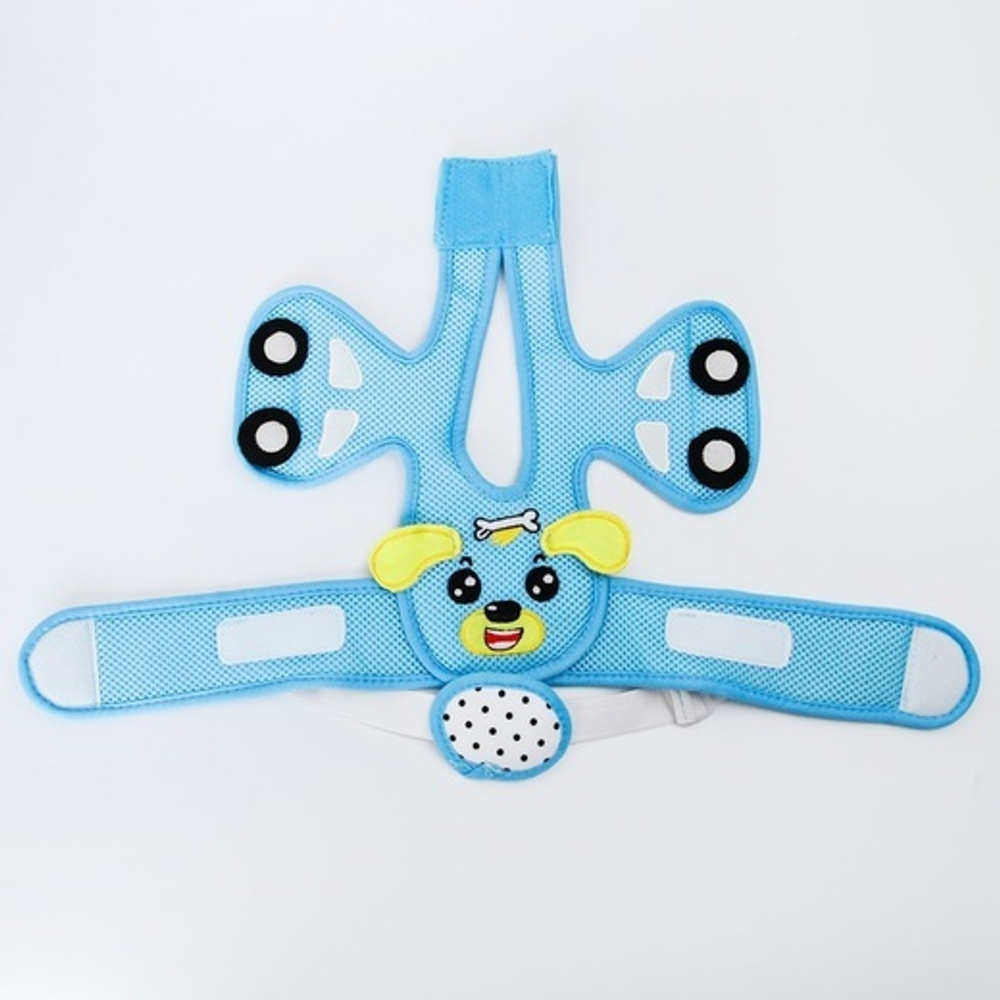 4405109 Шапка-шлем противоударный для детей, цвет голубой