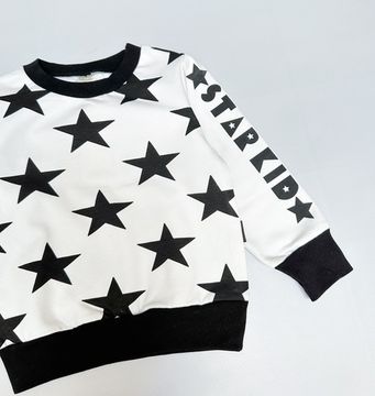 Свитшот "Звезды" белый