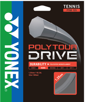 Теннисные струны Yonex Poly Tour Drive (12 m) - silver