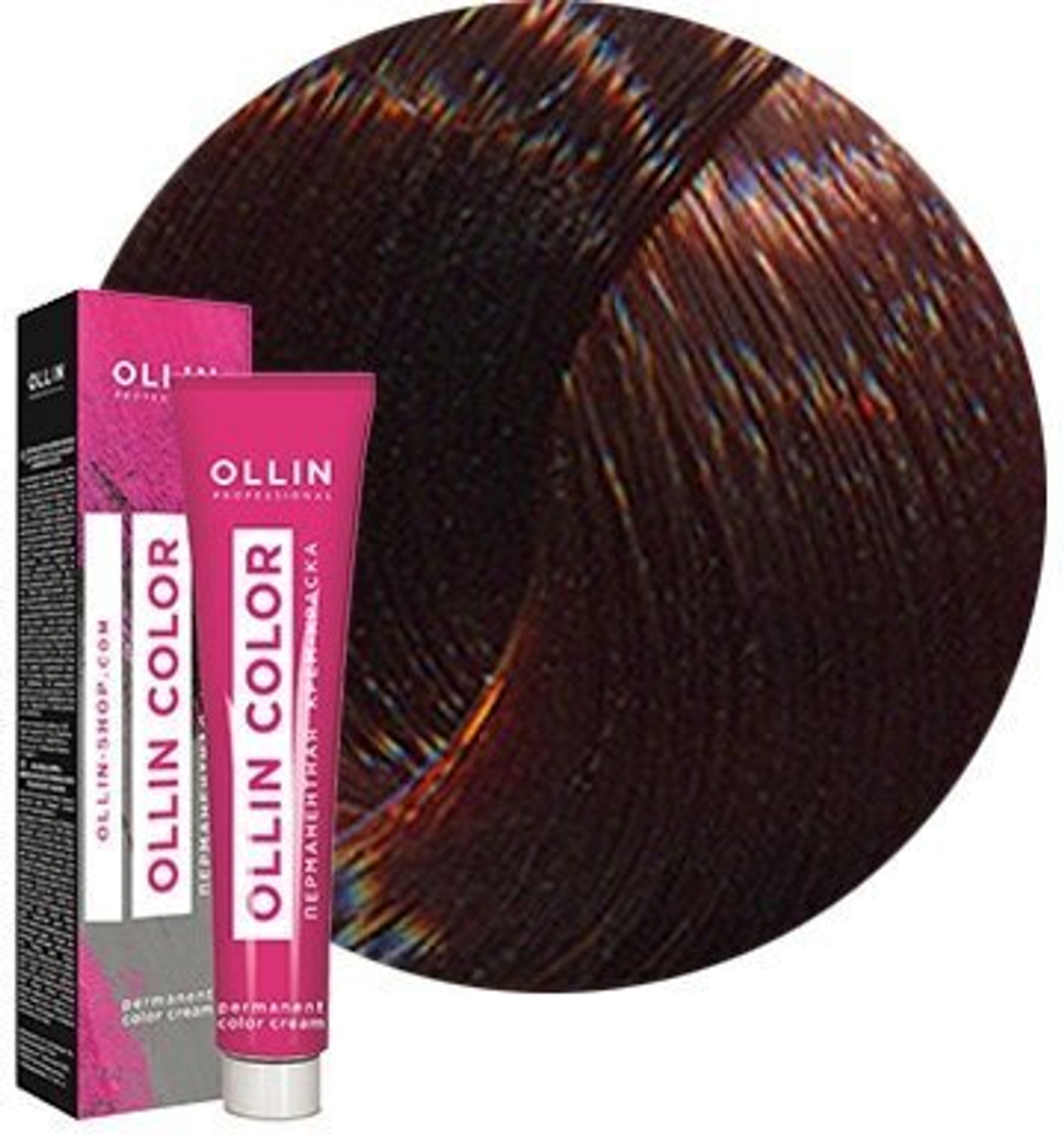 OLLIN COLOR 5/4 светлый шатен медный 60мл Перманентная крем-краска для волос