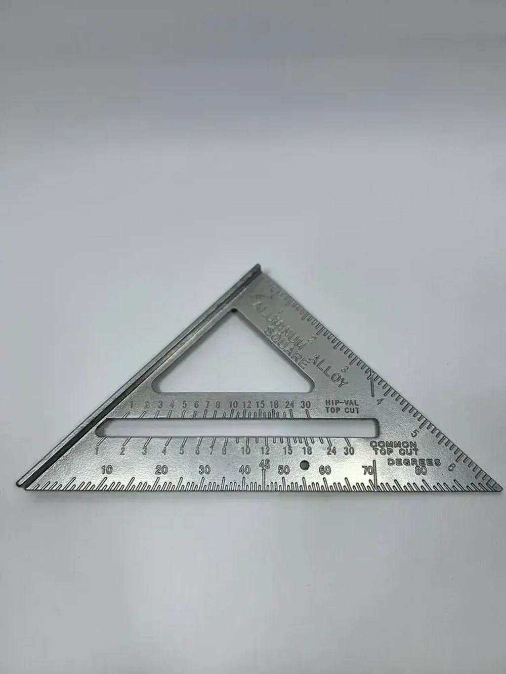 Угольник столярный линейка Свенсона метрический 180мм, Алюминий