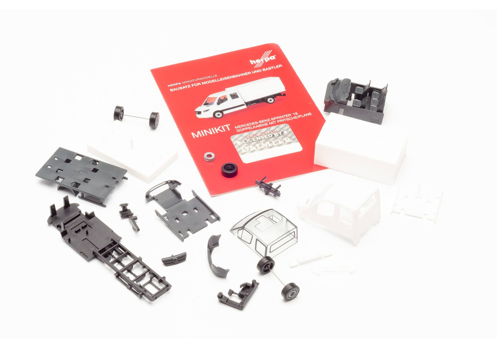 Набор для сборки: Mercedes-Benz Sprinter, двойная кабина, с тентом