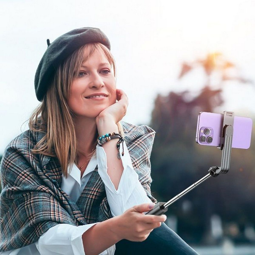 Штатив Selfie складной Bluetooth Borofone BY11