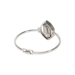 "Диандера" браслет в серебряном покрытии из коллекции "Грани" от Jenavi с замком пряжка