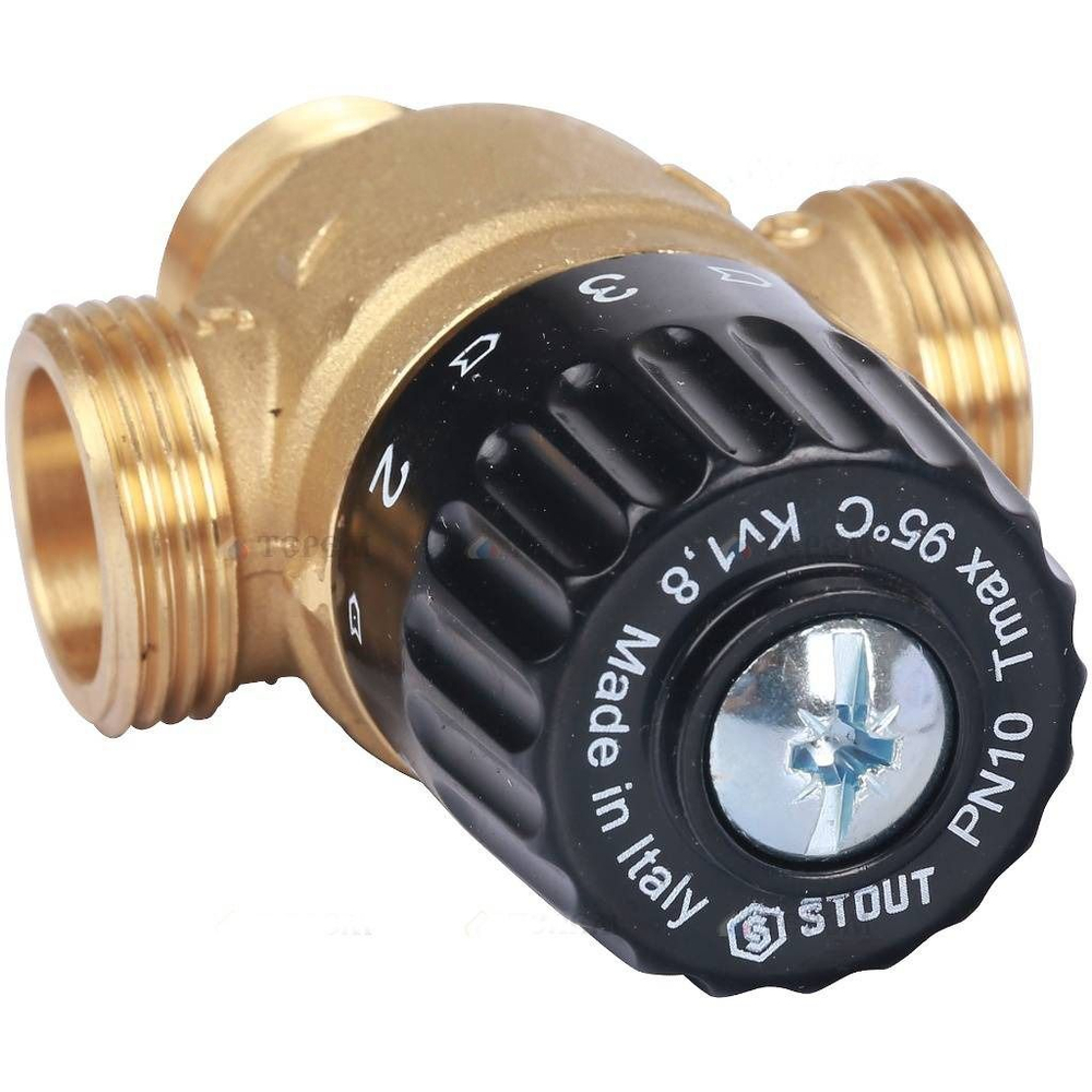 Термостатический клапан 3/4 НР 30-65* KV1.8 STOUT