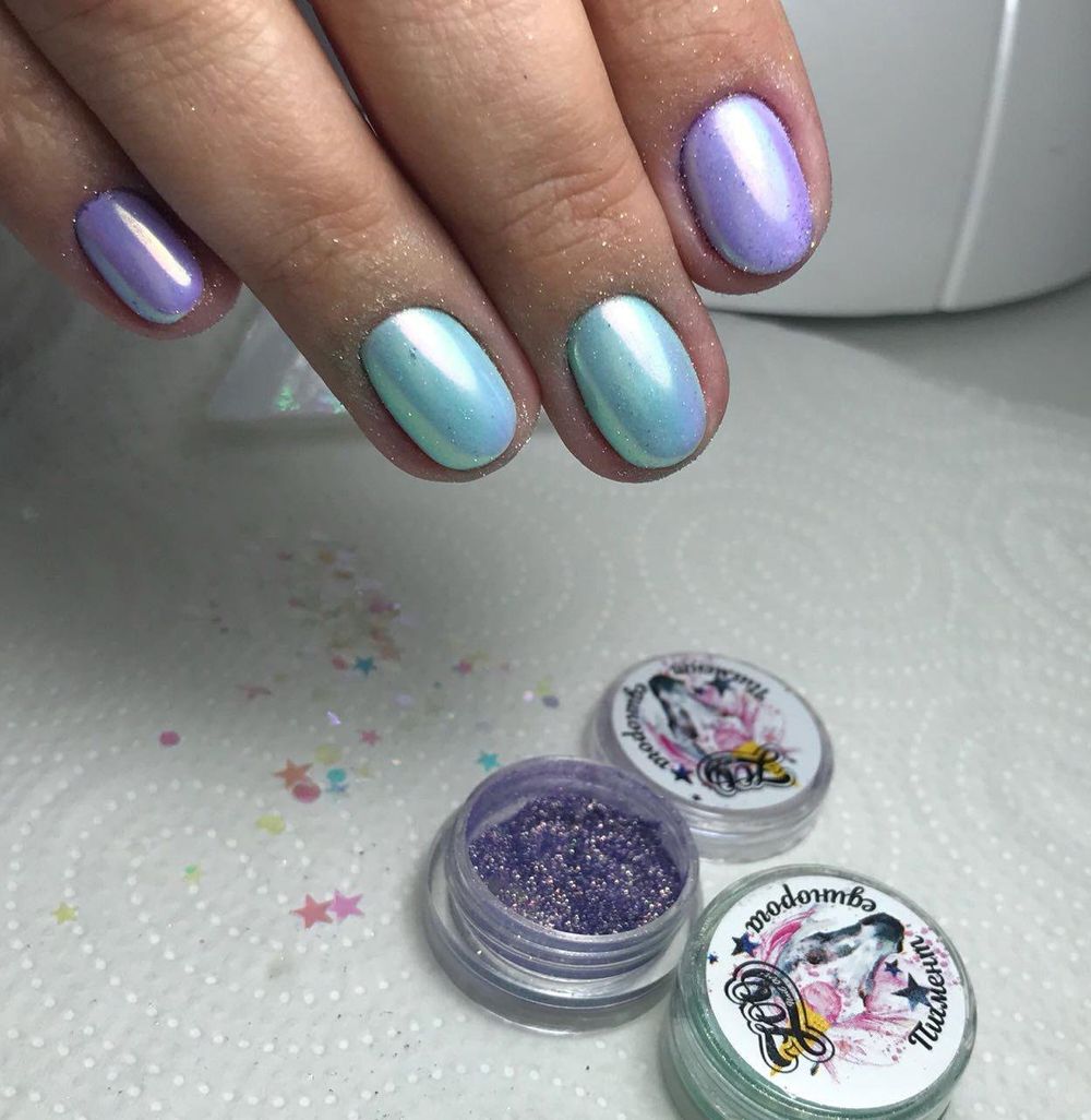 Радужная втирка "Пигмент единорога" Бирюзовый, 0,2 гр