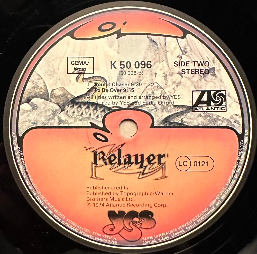 Yes - Relayer (Германия 1974г.)