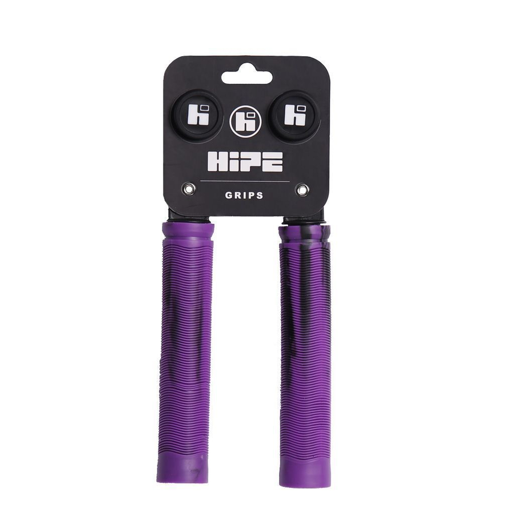 Грипсы HIPE H-01 Duo черные/фиолетовые, 155 мм