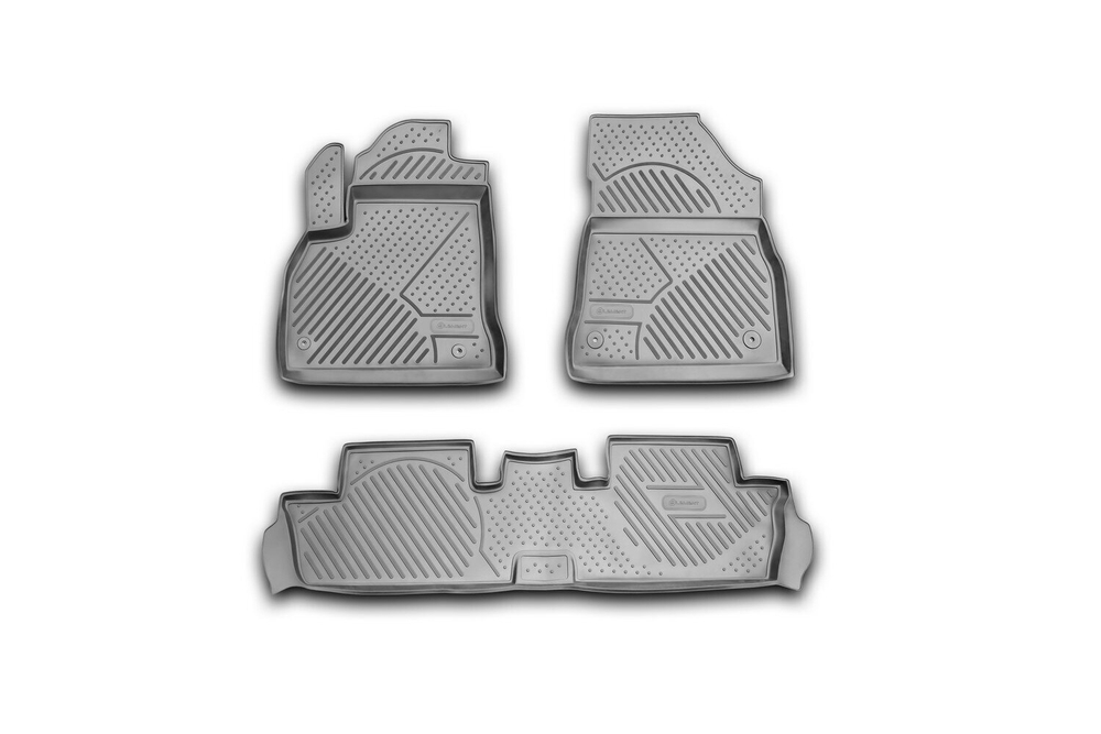 Коврики Standard, в салон PEUGEOT 3008 08/2010-2016, 3 шт. (полиуретан, чёрные) Element.CARPGT00023