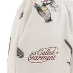 Брюки Called a Garment Флисовые Birds Женские Молочные