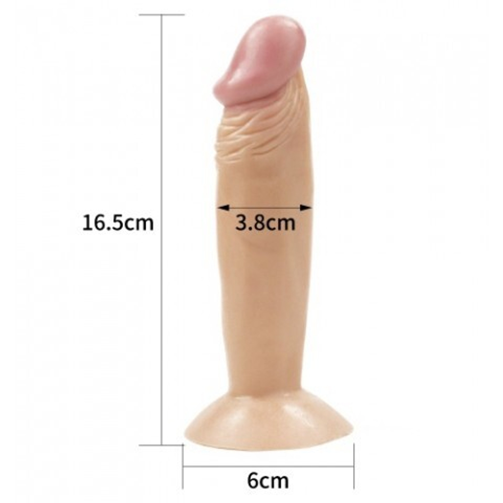 Фаллоимитатор Lovetoy (15,5×3,8 см) на присоске