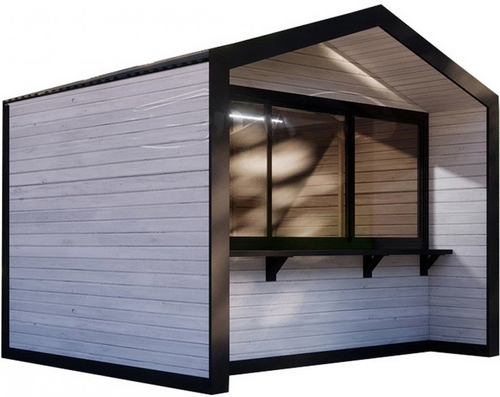 Павильон для торговли Барн Хаус евровагонка