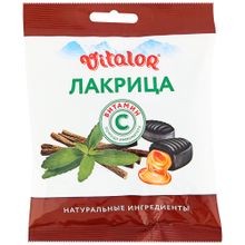 Vitalor Леденцовая карамель с витамином С со вкусом Лакрица 60 гр