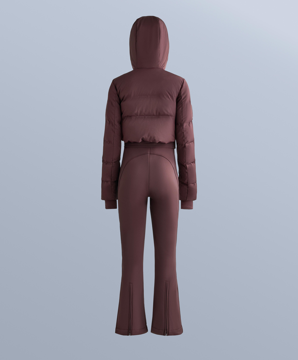 Oysho Водостойкий утепленный комбинезон MINARDI PIUME SKI с 80% пуха и 20% пера, темно-винный