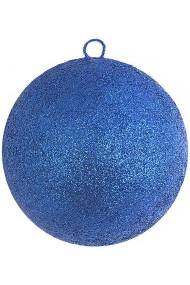 Шар из пенополистирола с блестками Искристый 25 см., синий, ЕлкиТорг (SHI-250BLUE)
