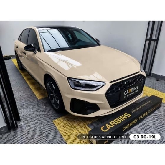 Пленка PET бежевая глянцевая Gloss Apricot Tint Carbins
