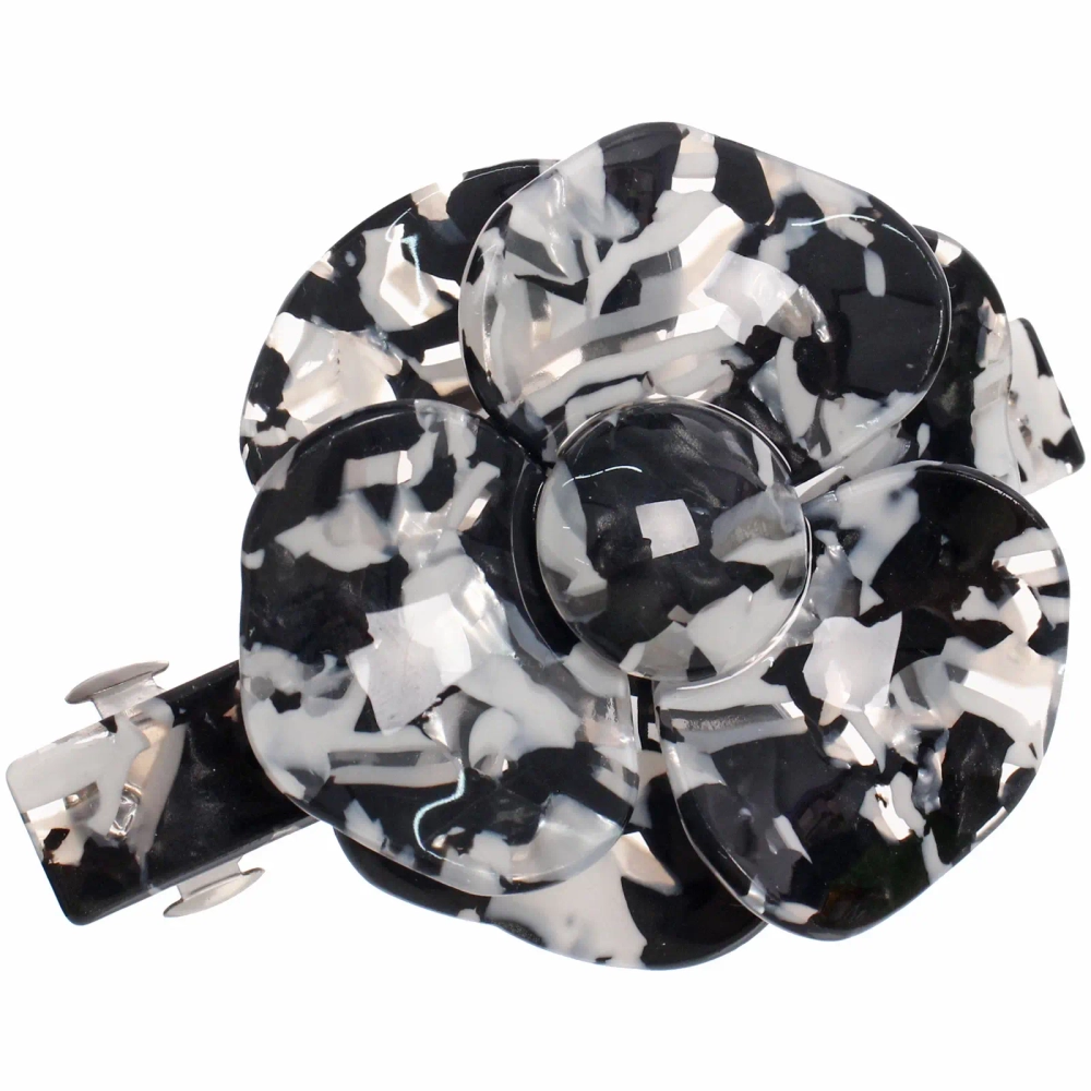 Заколка - автомат для волос «AKS-EMPIRE», цвет мрамор, 8,5*6,5см