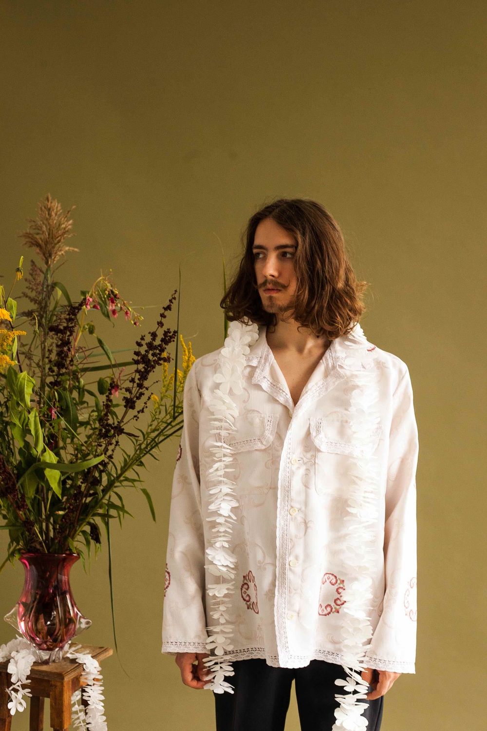 Рубашка Soeurs Embroidered Ornamental Pattern Shirt