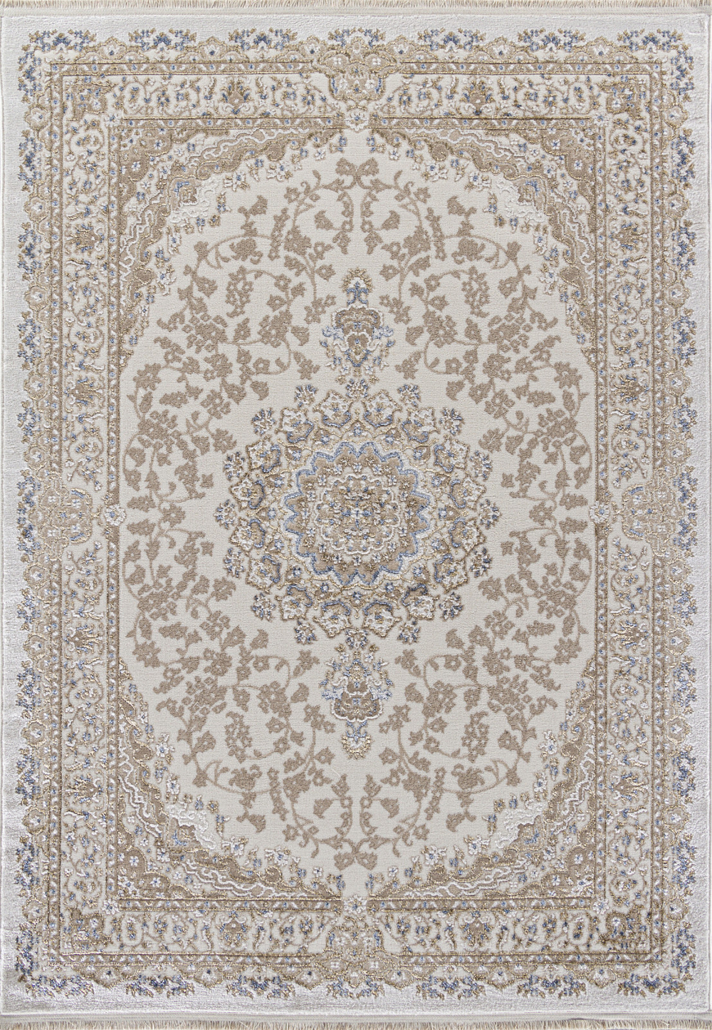 Ковер 27239A - CREAM / BLUE - Прямоугольник - коллекция MOSSO размер 200*290 см