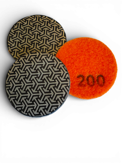 Алмазный круг для сухой и мокрой шлифовки (АГШК) Ø50мм, P200