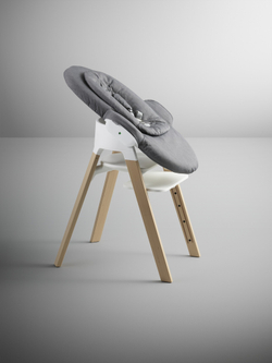 Комплект Стульчик + набор для новорождённого Stokke Steps, темно-серый
