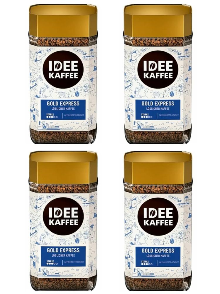 Кофе растворимый IDEE Gold Express 100 г x 4 шт