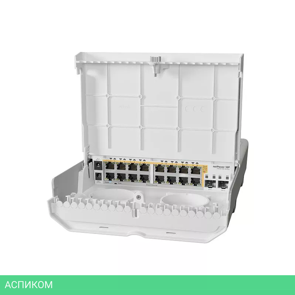 Коммутатор MikroTik CRS318-16P-2S+OUT без БП