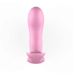 Розовый женский тройной вибростимулятор